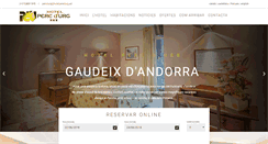 Desktop Screenshot of hotelperedurg.ad